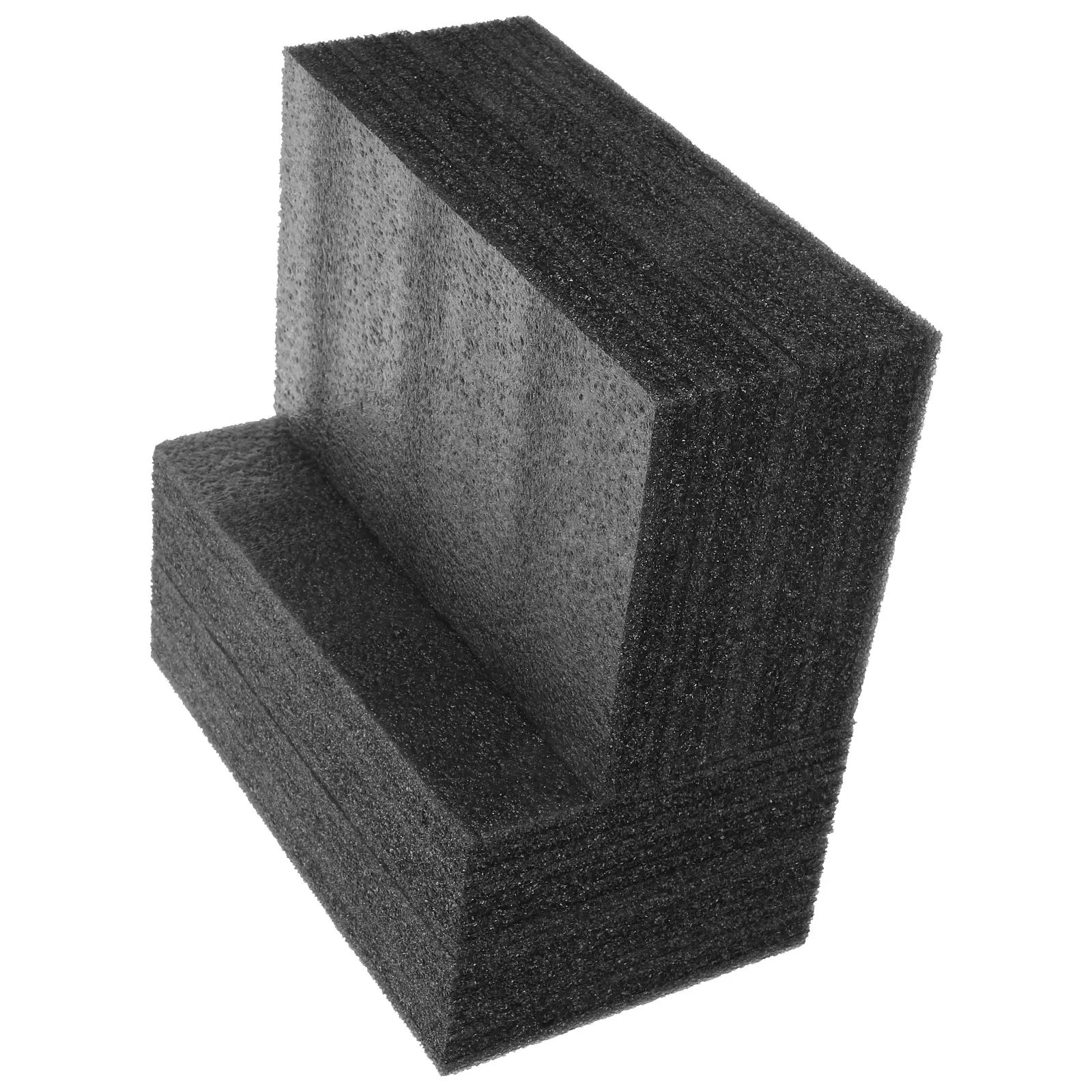 

4pcs Black Pearl Cotton Foam Pad 25x15x5cm Packing Liner Multi-use Foam Board Inserts Supplies Wrapping Liners Express Packing