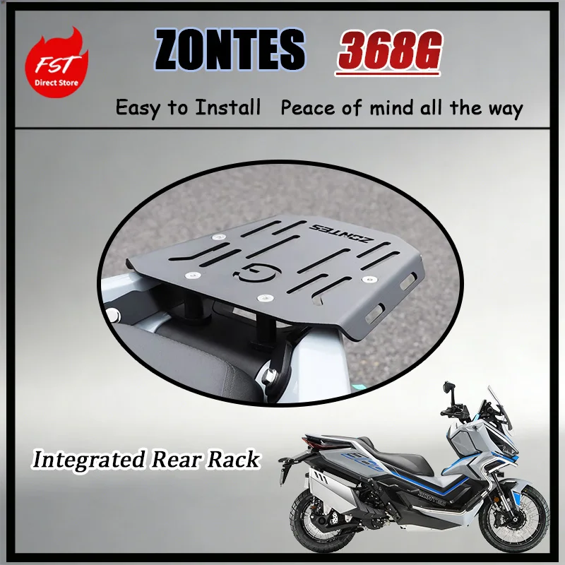 FOR Heavy Duty Tail Box Mount Plate for ZONTES 368G Scooter Integrated Rear Luggage Carrier Support Durable Scooter Accessory