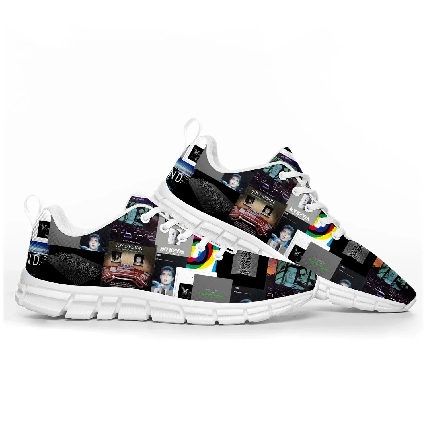 Joy Division Rock Band Zapatos deportivos para hombre, mujer, adolescentes, zapatillas informales personalizadas, zapatos de pareja de alta calidad, color blanco