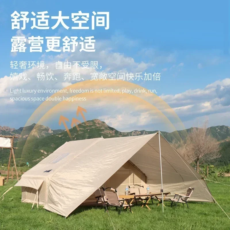 Parasol Tent Inflatable Tourist Camping Gazebo 3x3 One-touch Shelter Canopy Full Set Beach Back Annex Pergola Folding Sunshade