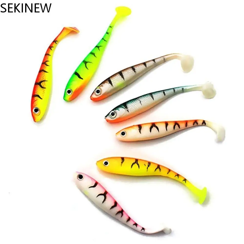 

5 PCS Artificial T-tail Soft Fishing Lure 7cm/2.1g Mino Simulation Bait Fishing Tackle