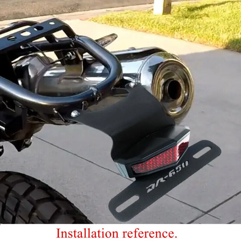 Motorcycle Aluminum Fender Eliminator With LED Rear Tail Tidy License Plate Tail Light Turn Signal For Suzuki DR650/S/SE  DR 650