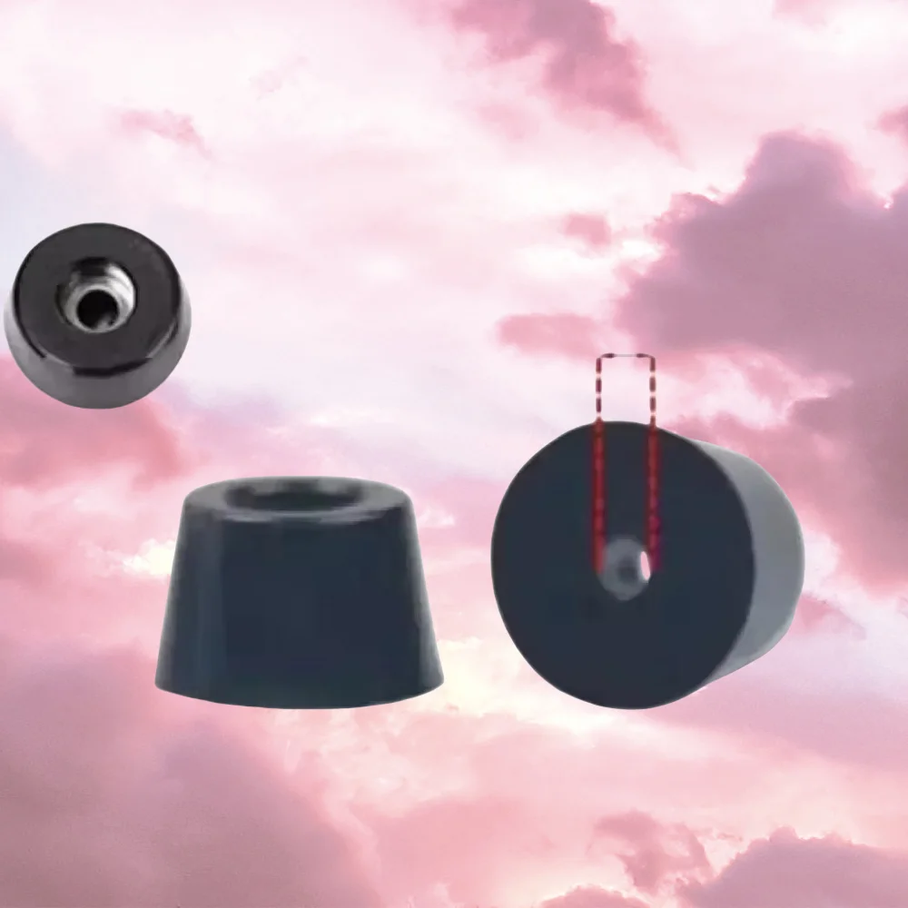 Black Rubber Feet Chair Floor Protector Non-slip Furniture Feet Table Leg Cover Speaker Cabinet Bottom Funiture Parts E529-550