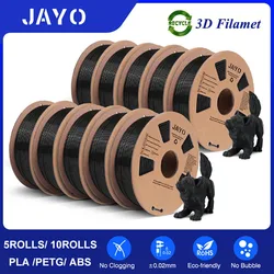 JAYO 5/10pcs PETG / ABS/ PLAMatte/ PLA Filament 1.75mm PLA 3D Filament 1.1KG/roll 3D Printing Materials For FDM 3D Printer