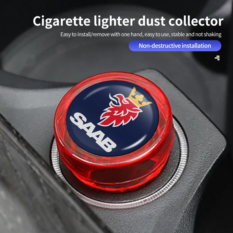 Car Cigarette Lighter Cover Plug Dust Proof Decoration Cap For SAAB 9-4X 9-7X 9-3 9-5 9-2X 9-X 9000 900 600 99 97