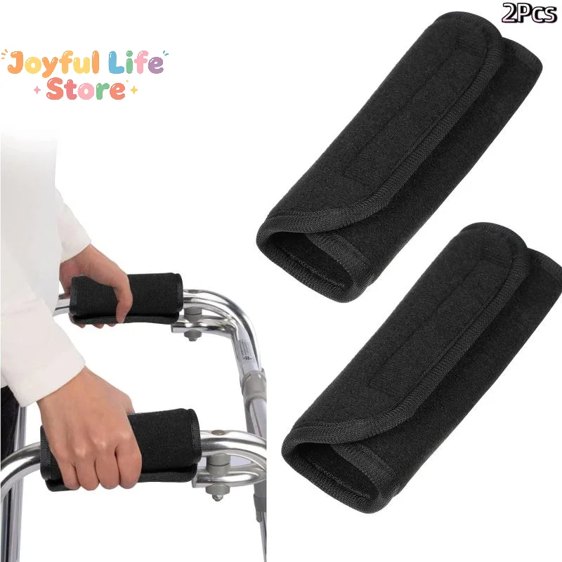 1 Pair Walking Aid Handle Gloves Support Wheelchair Handle Gloves Breathable Elderly Walker Grips Cushioned Covers Armrest Pad