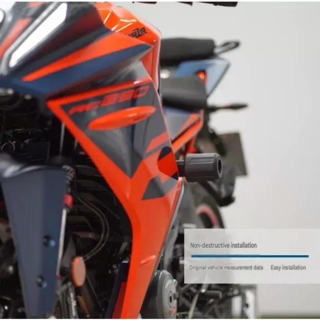For KTM RC 390, modification accessories include bumper, anti-damage guard, racing anti-damage ball, clutch handle.