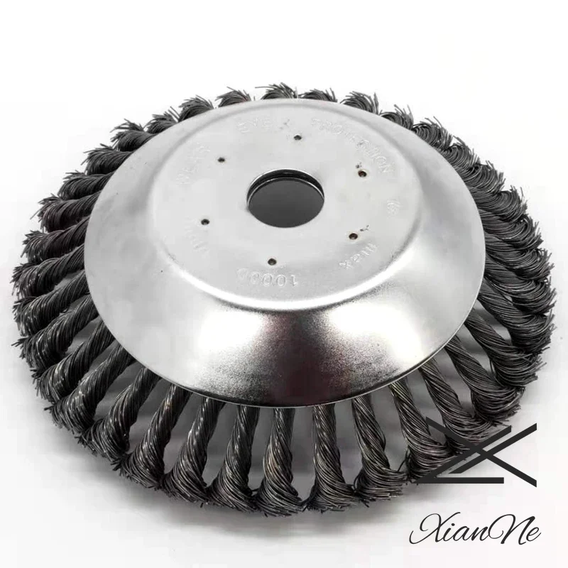 

150mm/200m Steel Wire Trimmer Head Grass Brush Cutter Parts Dust Rusting Removal Weeding Wheel for Garden Lawn Mover Power Tools