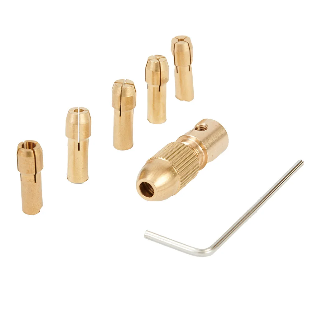 Accessory Drill Chuck Set Practical Top Nice Power Tools Workshop Drill Collet Hard Mini hard mini 0.5-3mm Copper