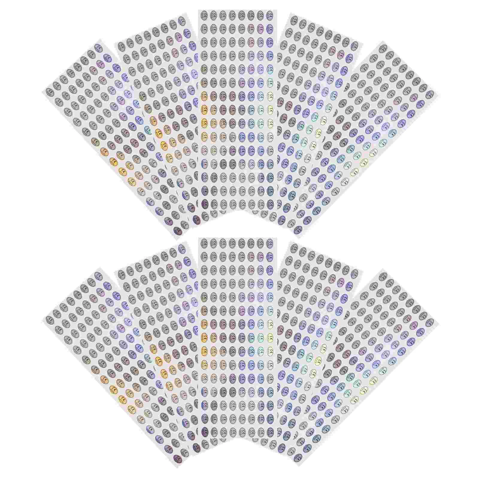 Etiquetas adhesivas holográficas, pegatinas antifalsificaciones, 1000 piezas