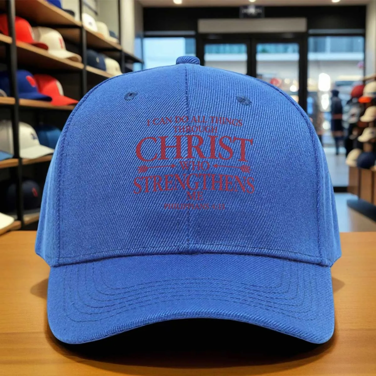 I Can Do All Things Through Christ Baseball Cap, Philippians 4 13 Religious Faith Hat, Classic Adjustable Dad Hat
