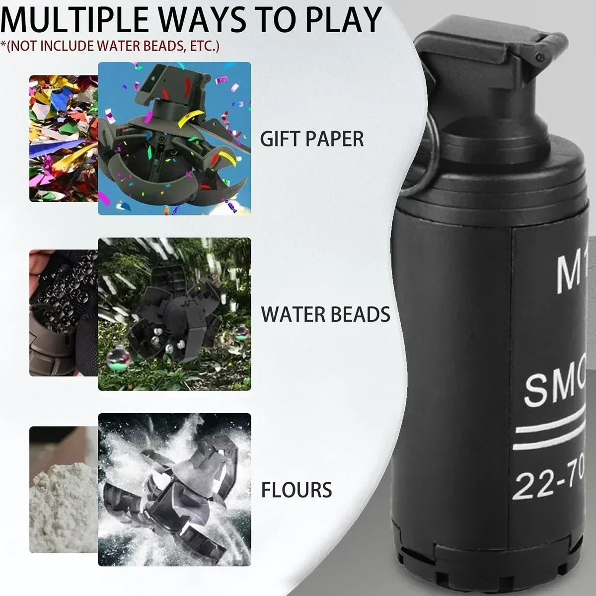 LDart Gun Dart Gun 1/2 قطعة M18 لعبة قنبلة يدوية، قنبلة يدوية تكتيكية نموذج قنبلة يدوية لعبة بلاستيكية-نموذج قنبلة يدوية خارجية. #3