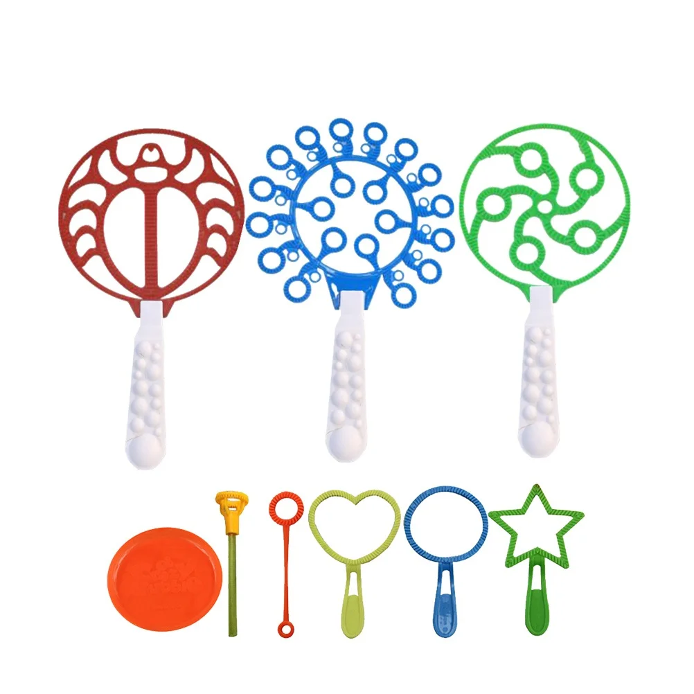 طقم أدوات مكون من 22 قطعة للأطفال، مجموعة كبيرة من حلقات السلطعون، مجموعة حلقات متعددة للاستخدام الخارجي - أدوات صابون الفقاعات،