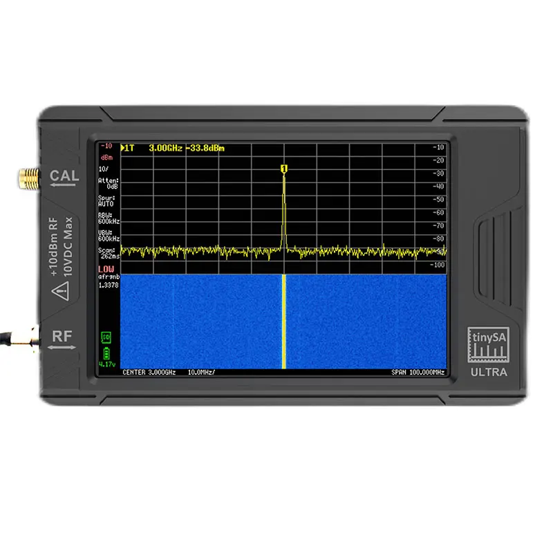 ULTRA 100k-5.3GHz RF Signal Generator Handheld Tiny Spectrum Analyzer with 4inch Display for tinySA  Measuring range 100k-5.3GHz