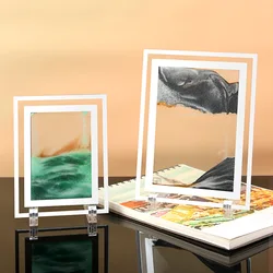 3D Quicksand Painting Decoration Deep Sea Sand View Hourglass Sand Painting Frame Living Room Decoration Home Gifts