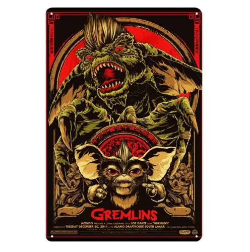 Gremlins Horror Movie Metal Poster Tin Sign 20x30cm Plaque