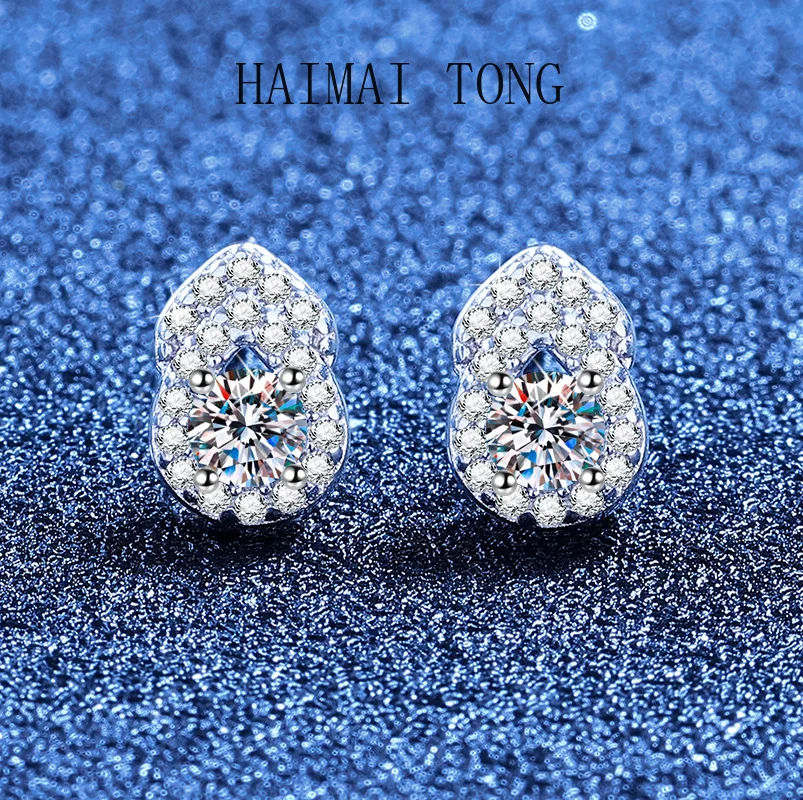 

Трансграничные европейские и американские муассанитовые тыквы, ниша для ушей, легкие роскошные уши, моцарелла, бриллиант, универсальная ключица