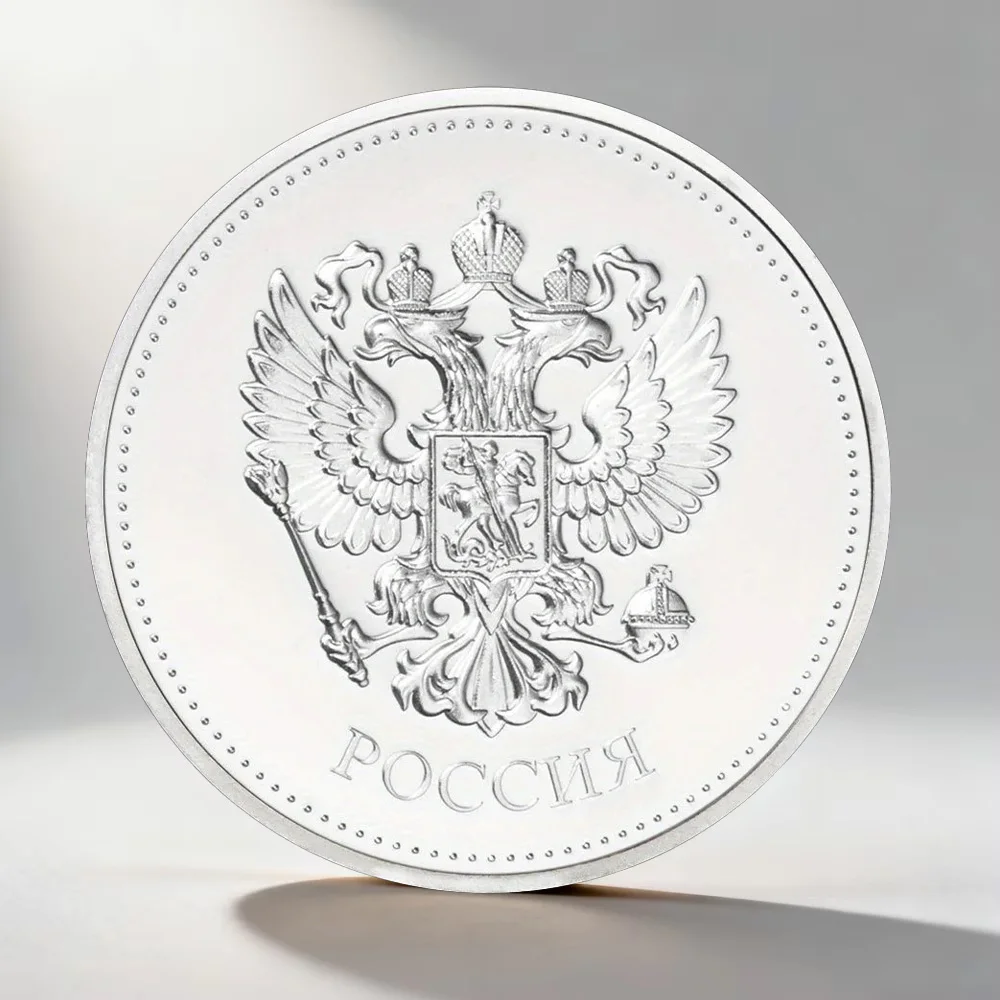 Twelve Constellations Virgo Souvenir Coin Russian Double Head Eagle Silvery Plated Collectible Coin