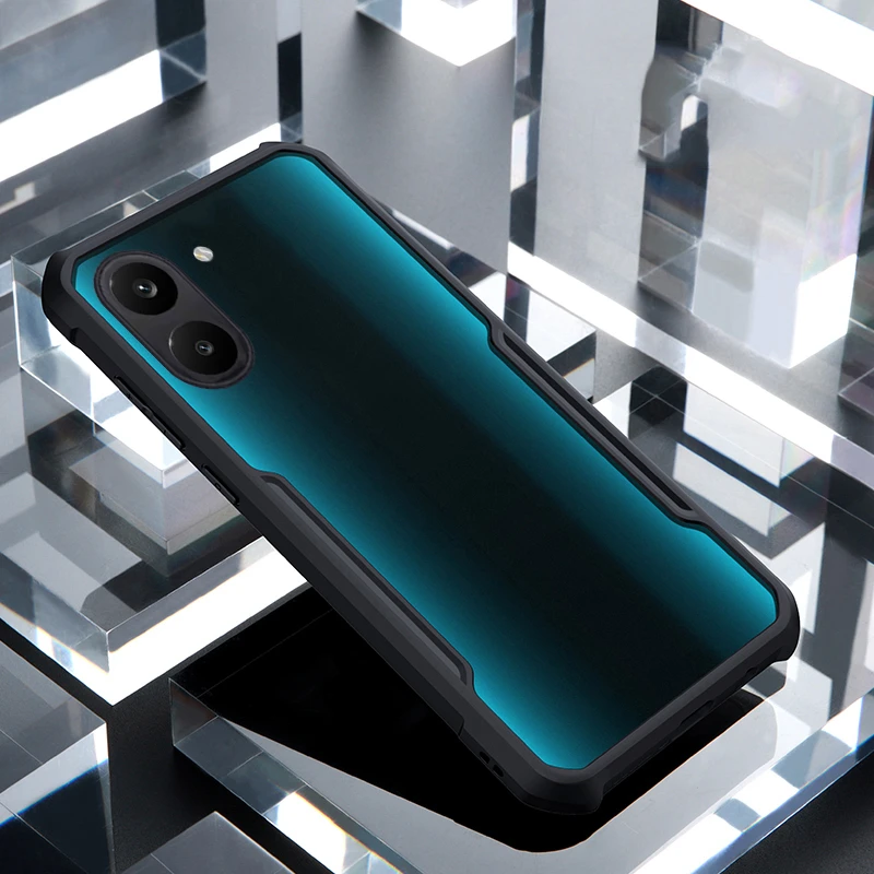 Skinlee For Xiaomi Poco X8 Pro Max Case Translucent Airbag Bezel Shockproof Plastic Hard Cover For Xiaomi Poco X8 Pro Max Casing