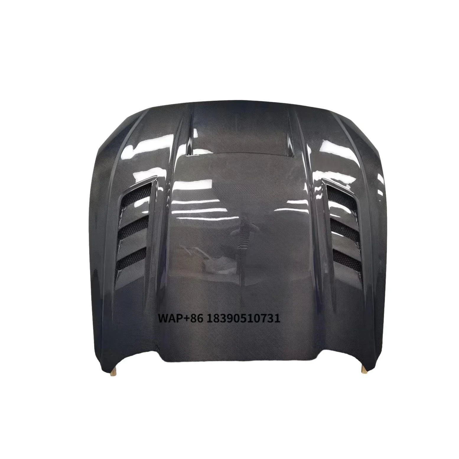

TF Style Carbon Fiber Fibre Front Bonnet Engine Hood for Mustang S550.2 EcoBoost Mach1 GT 2018 2019 2020 2021 2022 2023