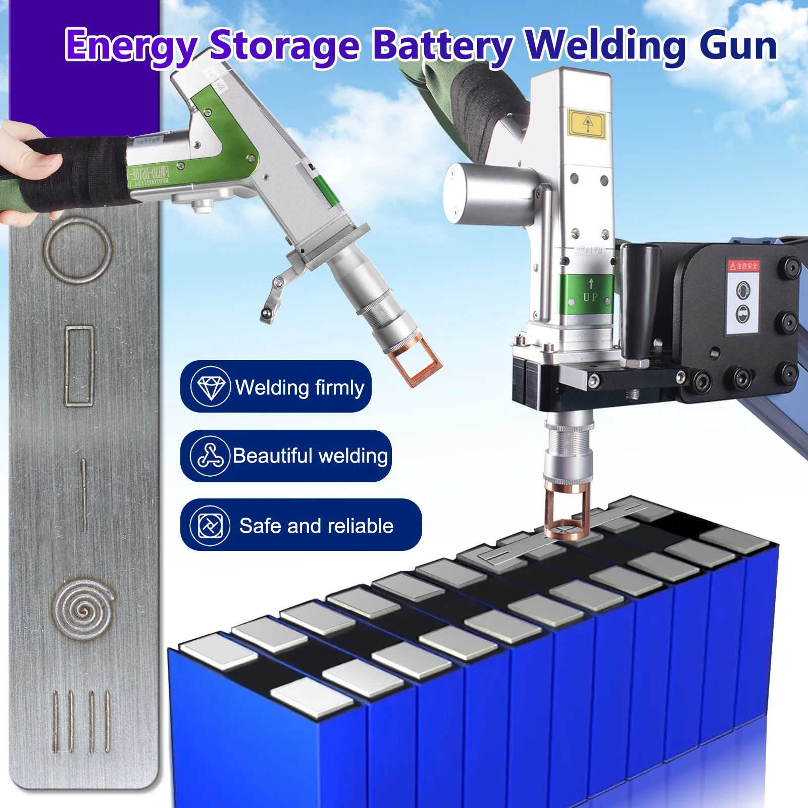 เครื่องเชื่อมเลเซอร์ 5-IN1 1500W เครื่องเชื่อม 4 IN1 1500W เลเซอร์ไฟเบอร์อุตสาหกรรม กำจัดสนิม เครื่องตัด แบตเตอรี่เชื่อม Relfar