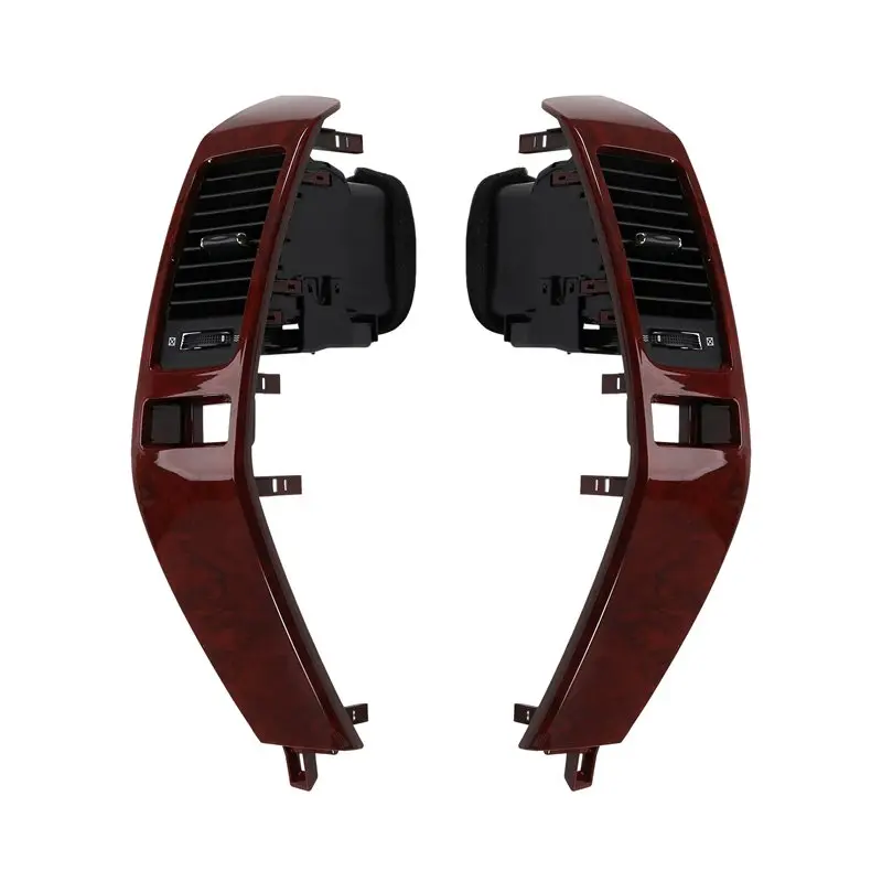 Car Duct Vent Grille Panel Center Dash A/C Air Vent Outlet For Toyota Prado LC120 Lexus GX470 2003-2009 Wood Grain-N25R