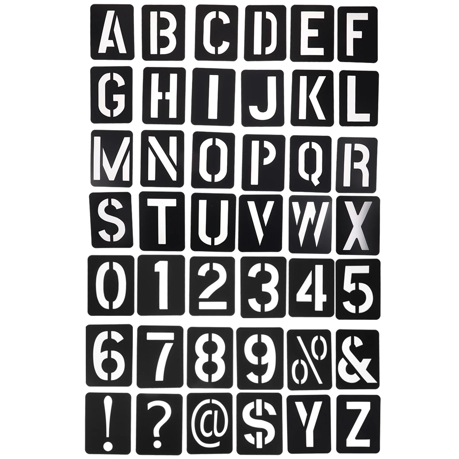 

Letter Template Ruler Large Stencil Letters Number Stencils Decorative Wall for Painting Crafts Molds Small Alphabet