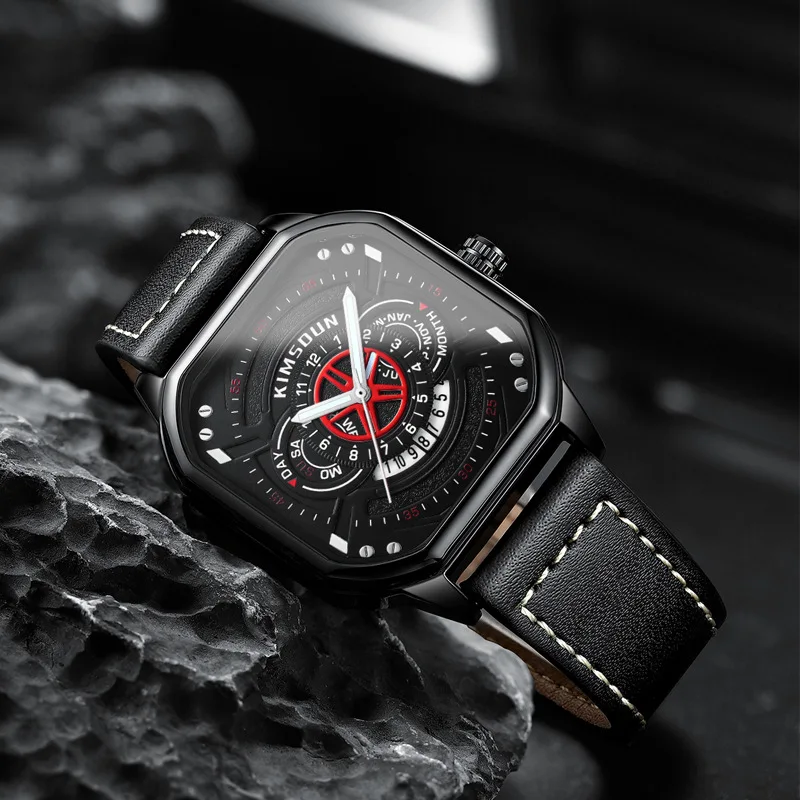 Aviator-X Men's Waterproof Quartz Watch with Luminous Dial, Casual Military Style Wristwatch