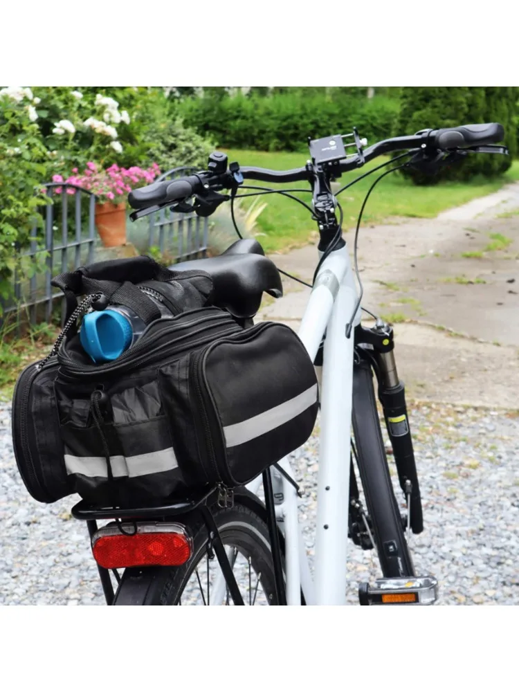 AliExpress YXXBXXY 1PCS Rear Pannier Bag - Large Capacity Waterproof Multi-Function Bicycle Rack Carrier, Tail Seat Trunk Bag With Handbag Shoulder
