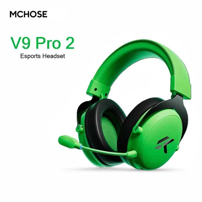 MCHOSE V9 Pro 2 Wireless Headset THX Spatial Audio Over-Ear 4-Mode 2000mAh 300hBattery 53mm Driver for PS5 PC Gaming Office Gift