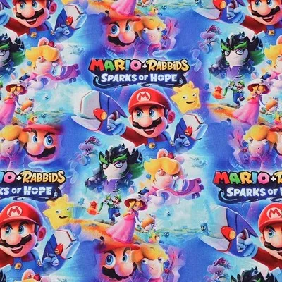 

Japanese Game Super Mario 100% Cotton Fabric Handmade Sewing Patchwork Quilting Baby Dress Home Sheet Needlework DIY Meterial