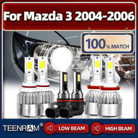 360W 60000LM LED Car Headlight Bulbs High Low Beam Auto Light White 6000K 12V Turbo Fog Lamps For Mazda 3 2004 2005 2006