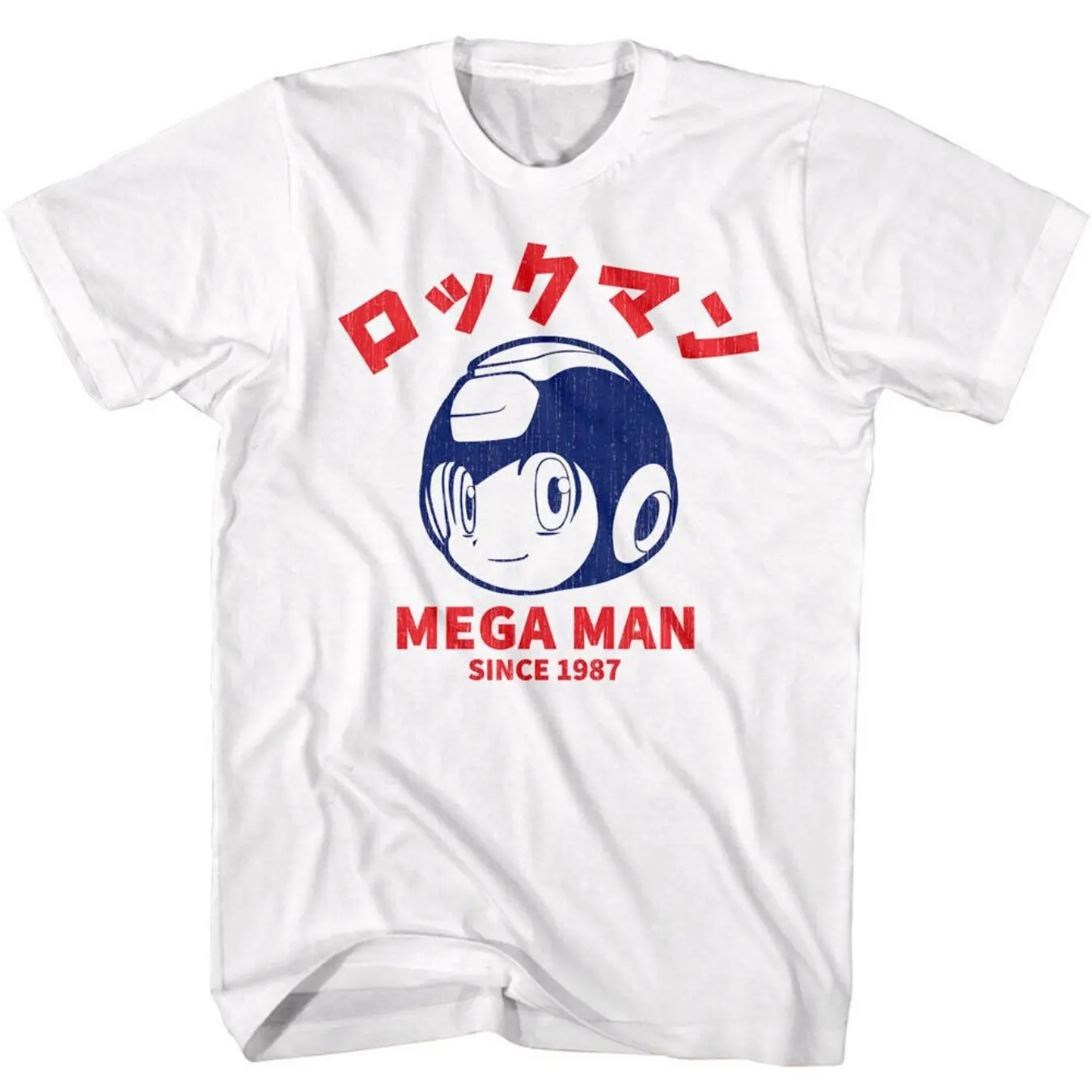 Megaman-Camiseta con patrón Megaman desde 1987, novedad de verano, ropa de calle Vintage a la moda para hombre y mujer