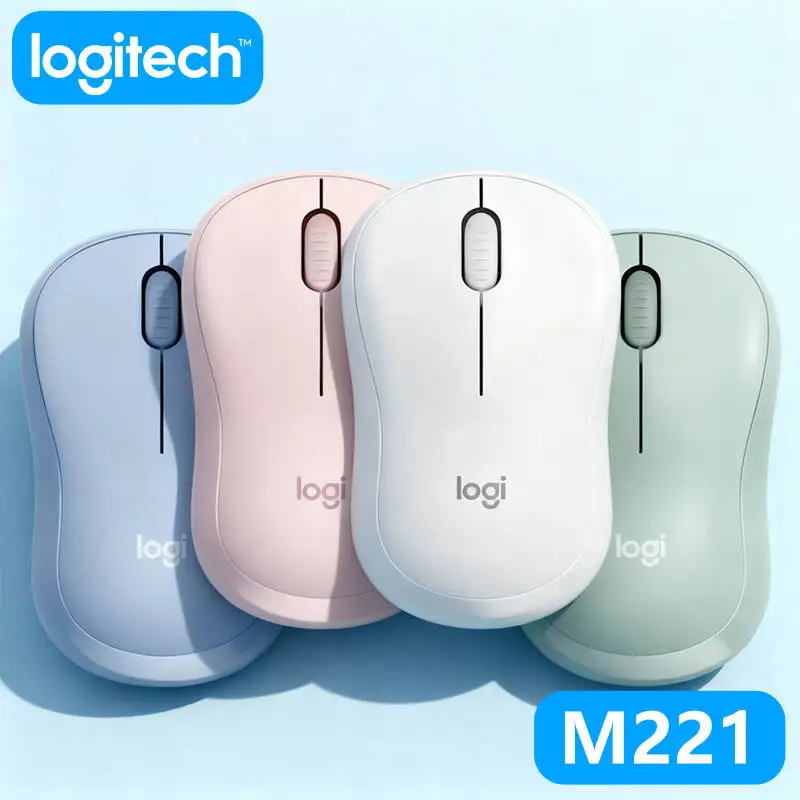 

Logitech M221 Mouse - Silent Wireless, 2.4GHz Connection, Precision Tracking, Long Battery Life, PC/Mac Compatible