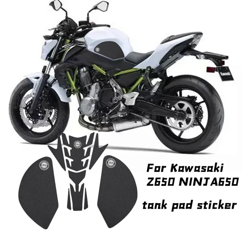 

For Kawasaki Z650 sticker Motorcycle Tank Pad Protector, Gas Calcomanite, Knee Grip, Side Tracion