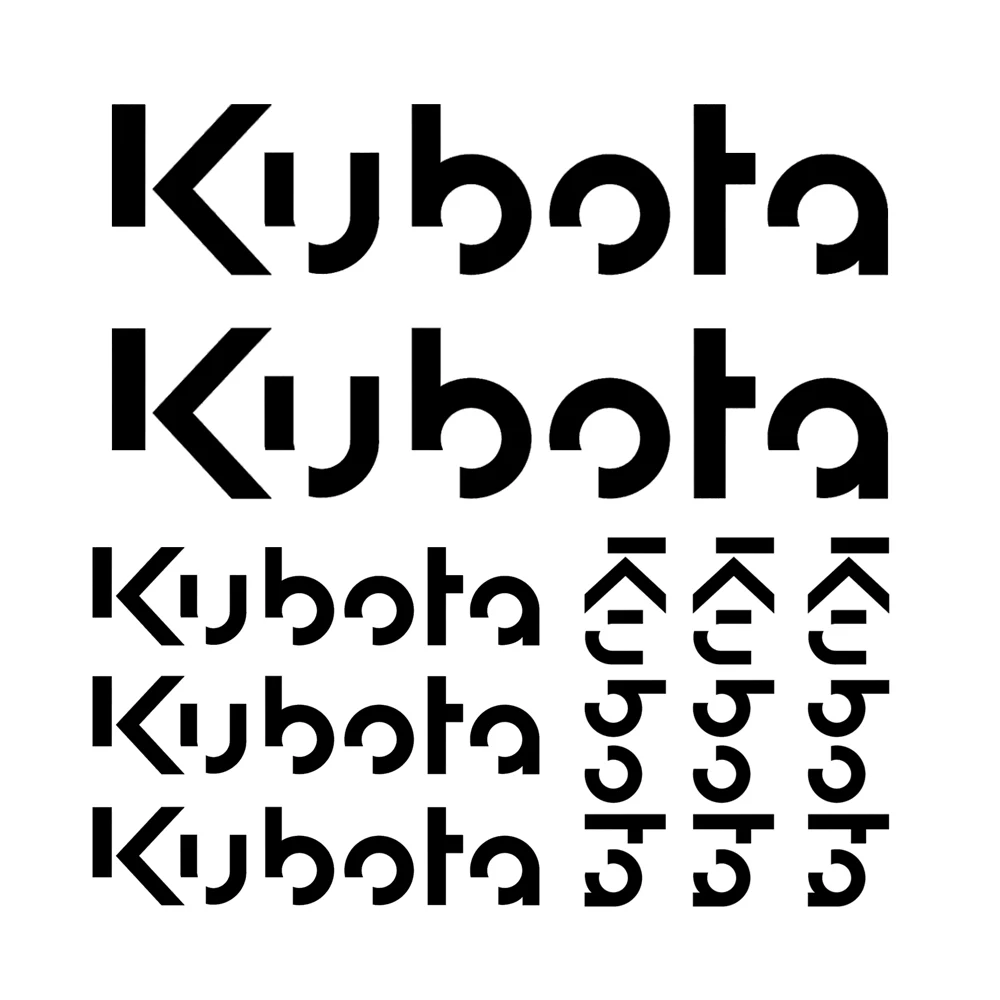 for Kubota Sticker Excavator 6 Pieces