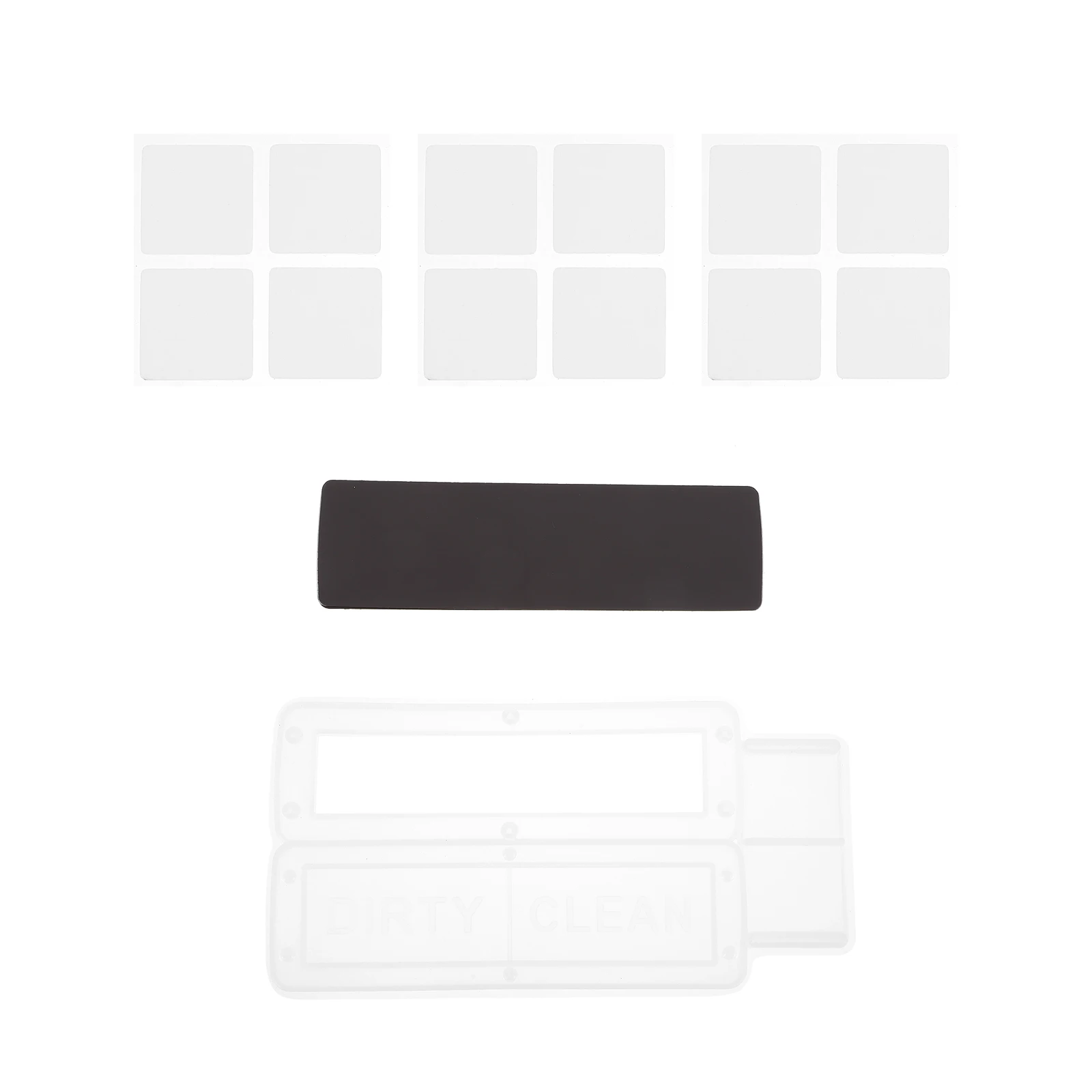 

1 Set High-Quality Silicone Diy Adhesive Sticker Handmade Craft Fridge Cupboard Decal Mold Non-Stick Easy Demould Magnetic Back