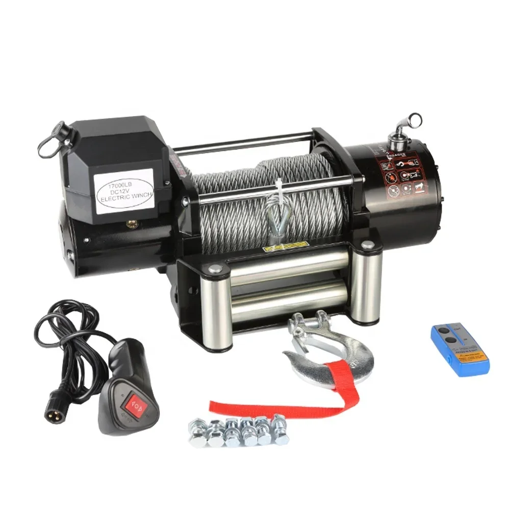 2024 JIN YANG HU Most popular in Electric Winch For Auto Off Road Vehicle 12000 lbs