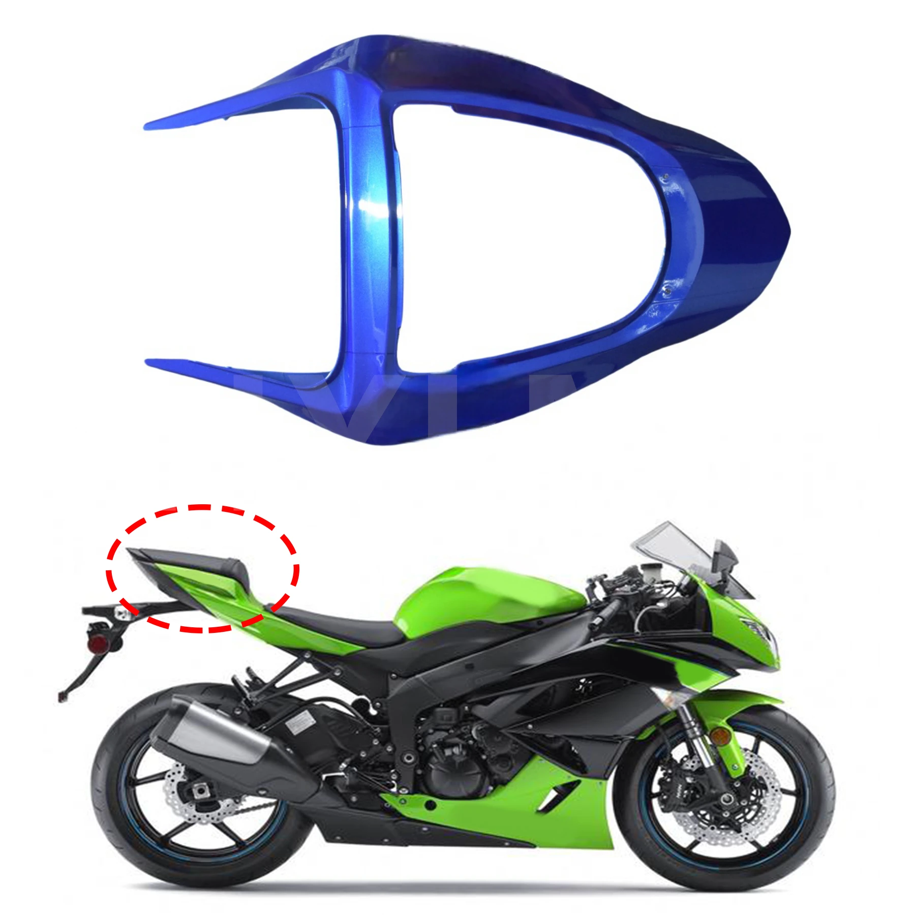 

Rear Tail Section Seat Cowl Fairing Part Fit For KAWASAKI Ninja ZX6R 2003-2004