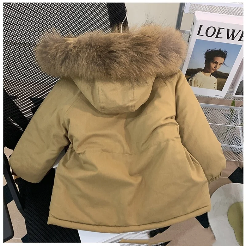 2-13T winter child kids girls outwear thick warm Cotton padded jacket parkas coat