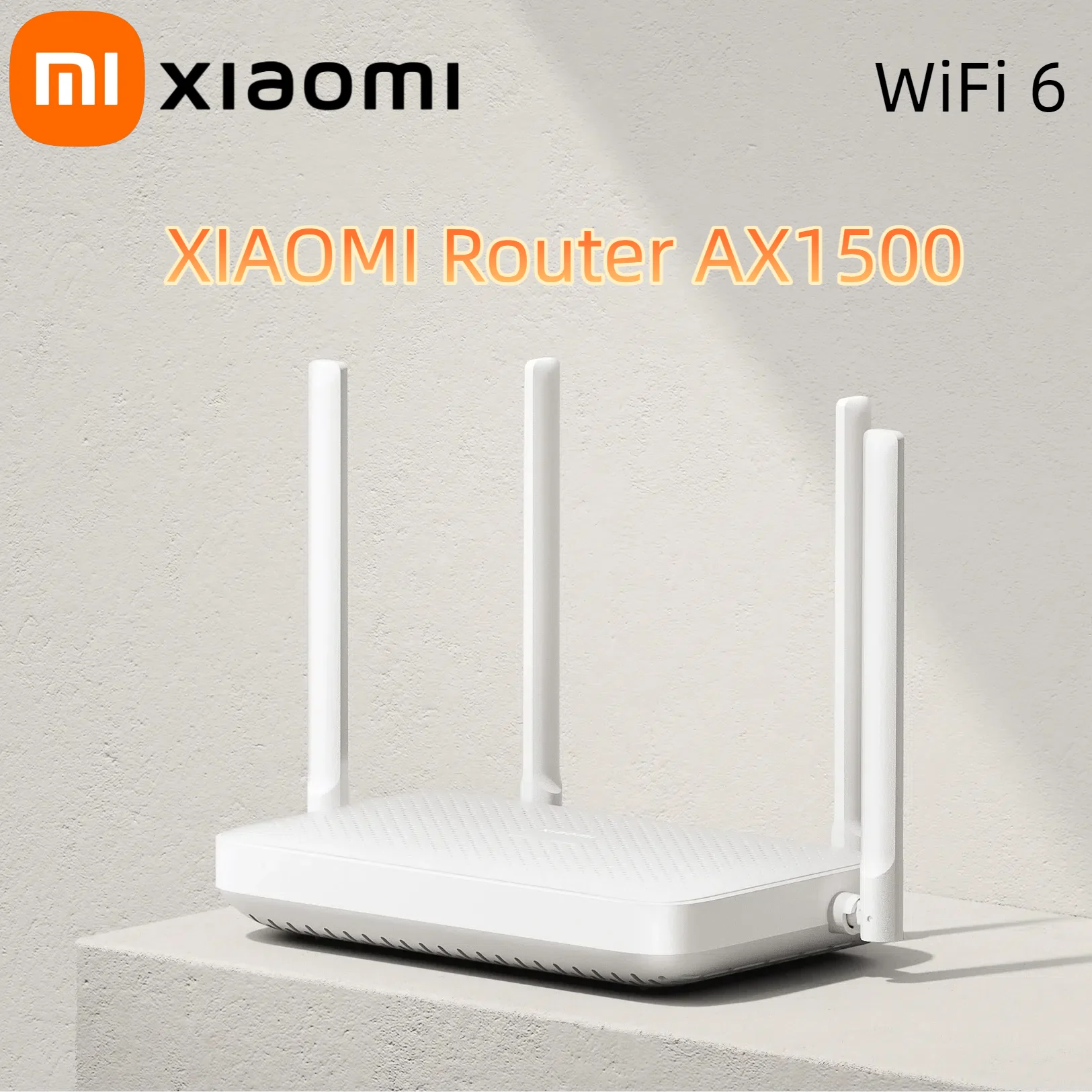 

Маршрутизатор Xiaomi AX1500 Wi-Fi6, 1501 Мбит/с, 2,4 Г/5 ГГц, двухдиапазонный маршрутизатор, порт Gigabit Ethernet, сеть передачи OFDMA