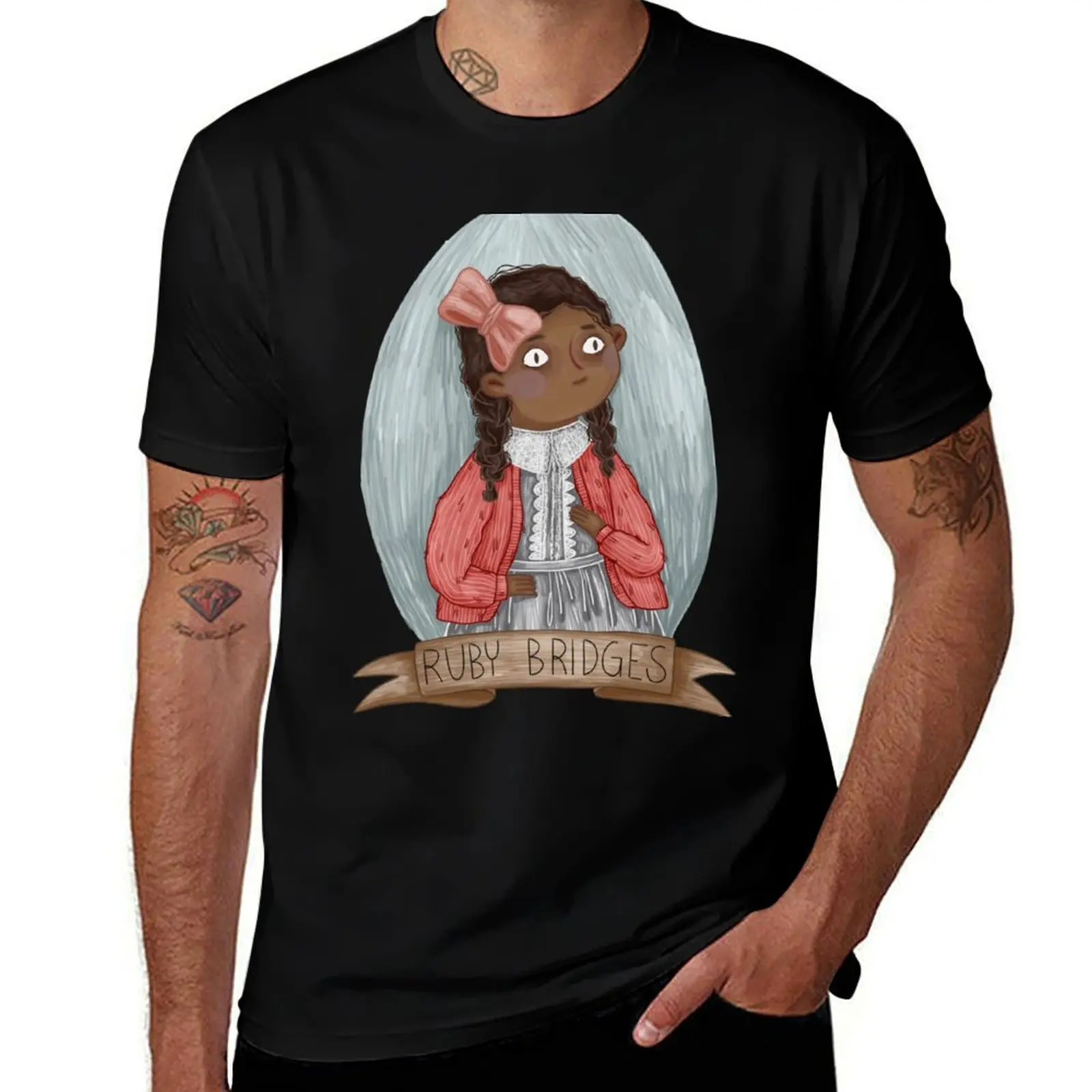 Ruby Bridges Strong women in History T-Shirt Retro Style Print Casual Top T-Shirt