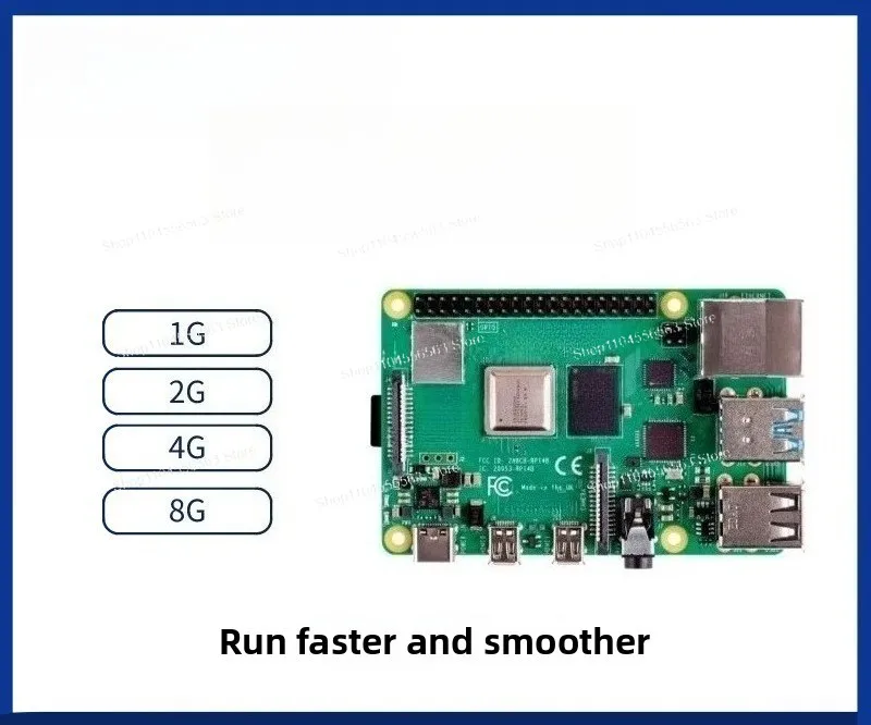 

4th generation 8G r pi 4b development board, kit 2G 4G