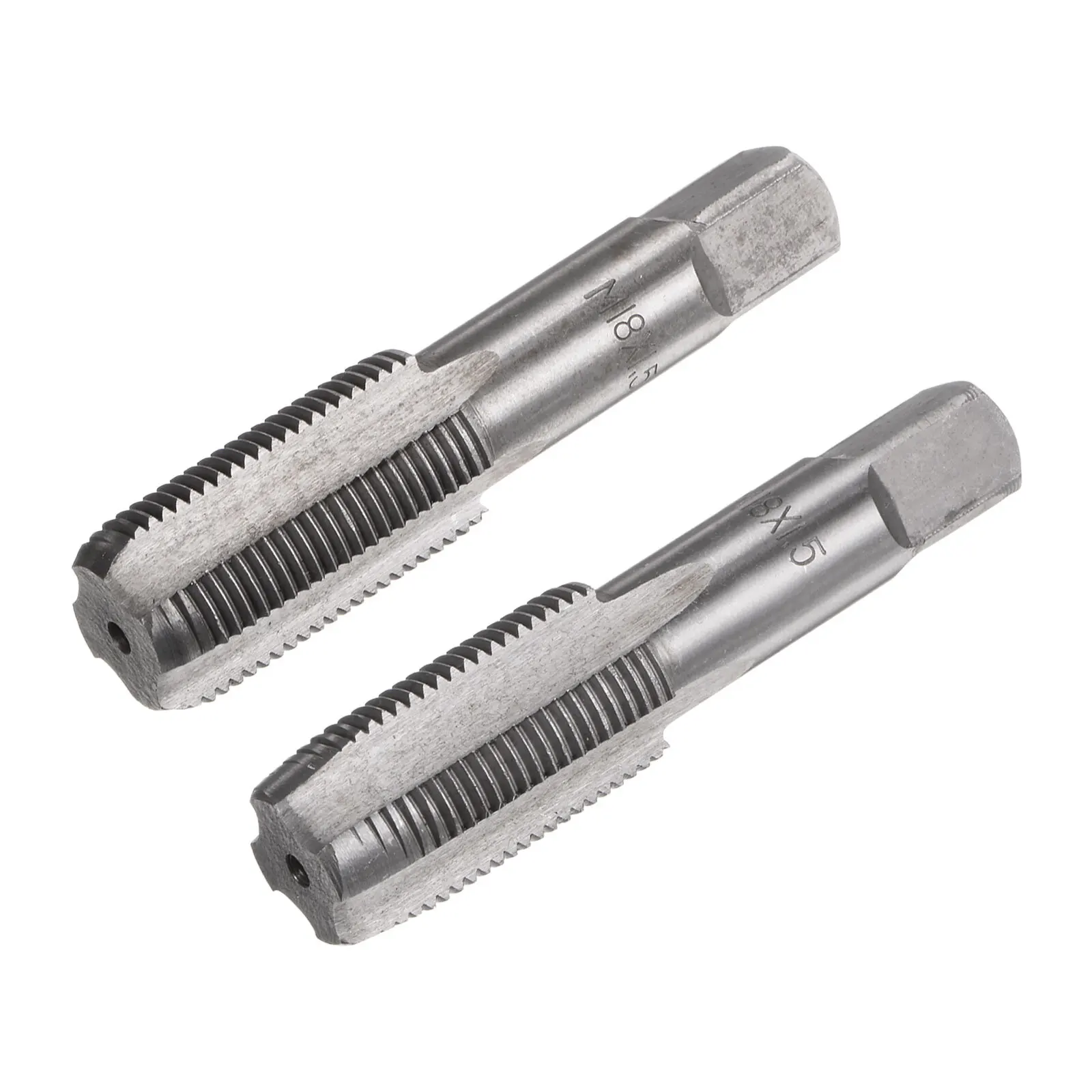 M18 x 1.5 Alloy Tool Steel Taper/Bottom Thread Taps Metric Hand Tap Set 1 Pair