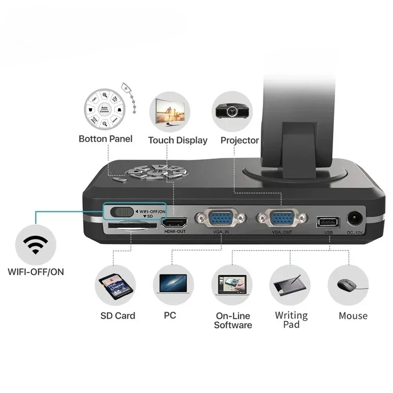 

V500W Best Portable A3 Wireless Document Camera Kabellose Dokumentenkamera projector visualisers for School office