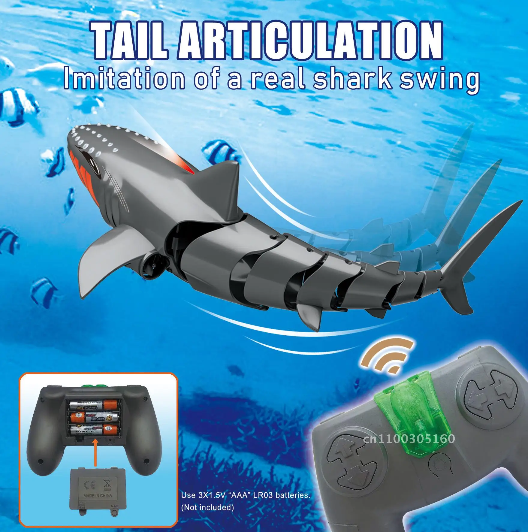 Novo 2.4g de controle remoto tubarão recarregável verão barco elétrico simulação natação brinquedos das crianças