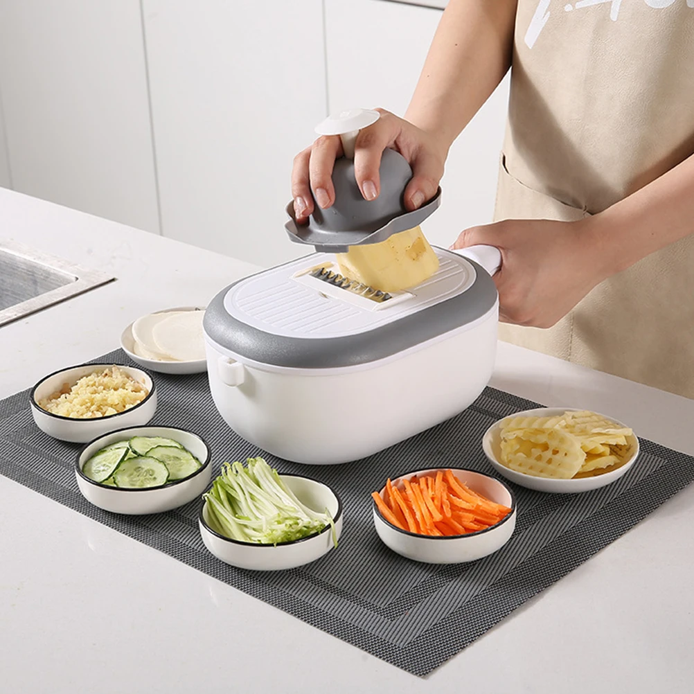 

Veggie Choppers Vegetable Cutters Multifunction Slicers Dicers Graters Stainless Steel Blades Anti Slip H Cutting