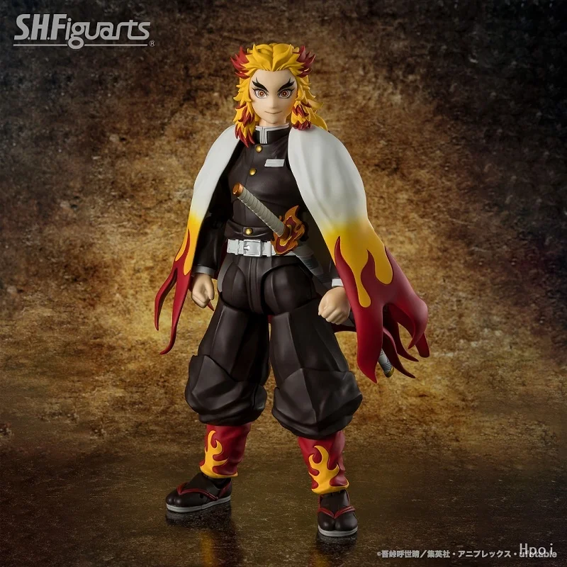 

[В наличии] Bandai Shf Demon Slayer аниме-игрушка Rengoku Kyoujurou 15 см мобильная кукла фигурка модель игрушка мальчик подарок