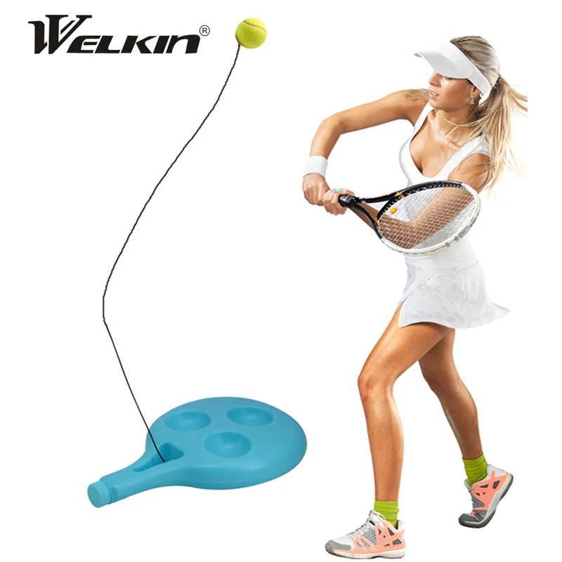 Tennis Training Tool Exercise Tennis Ball Sport Self-study Rebound Ball With Tennis Trainer Baseboard Sparring Device