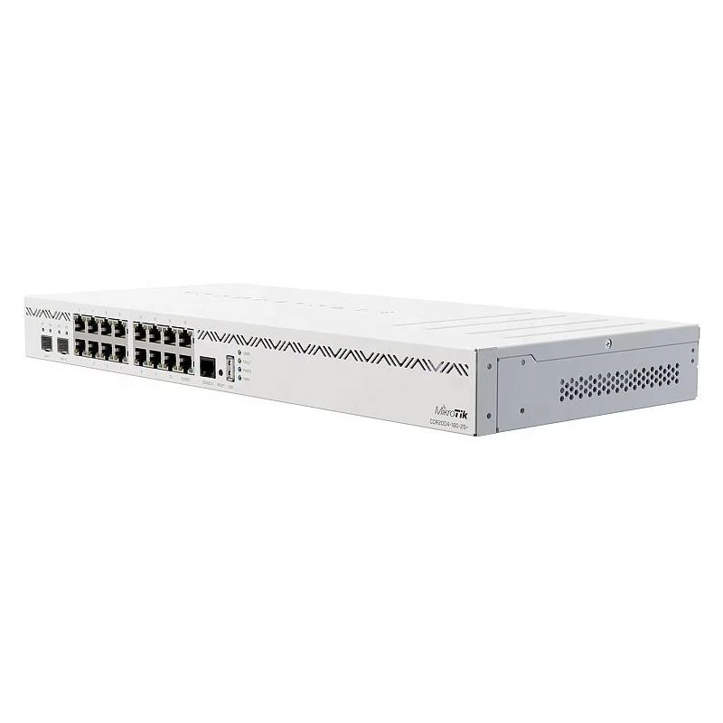 MikroTik CCR2004-16G-2S + 2,4 и 5G Wi-Fi коммутатор, Промышленный маршрутизатор с 16-гигабитной маршрутизацией